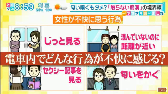 《不觸摸的痴漢界線》究竟什麼樣的行為可能被認定是痴漢呢？