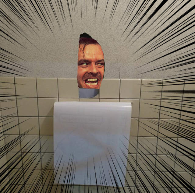 《超天才海報補洞》這才是最聰明的廁所修繕方法 《超天才海報補洞》這才是最聰明的廁所修繕方法