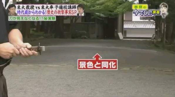 《武士刀的秘密》原來還可以與景色同化搞得跟光學迷彩一樣啊 《武士刀的秘密》原來還可以與景色同化搞得跟光學迷彩一樣啊