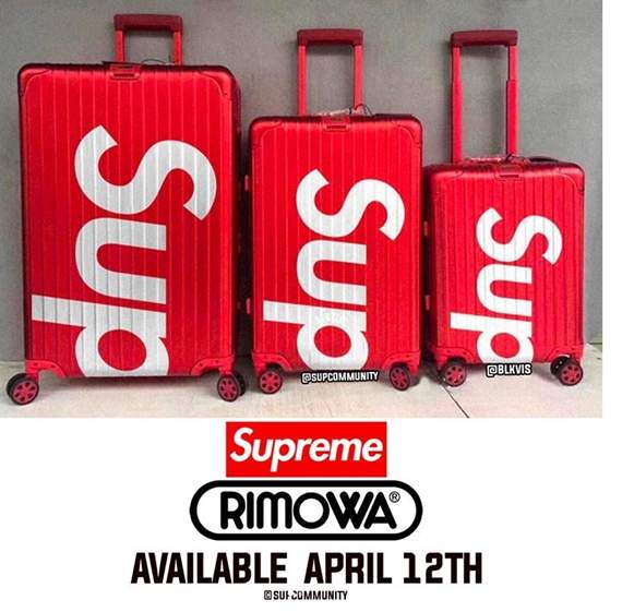 到出水《Supreme x RIMOWA聯名行李箱》時尚紅白超搶眼ღ - 圖片2