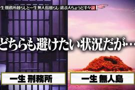 《終極二選一》一生住在監獄或無人島?自由還是保命重要呢…… 《終極二選一》一生住在監獄或無人島?自由還是保命重要呢……