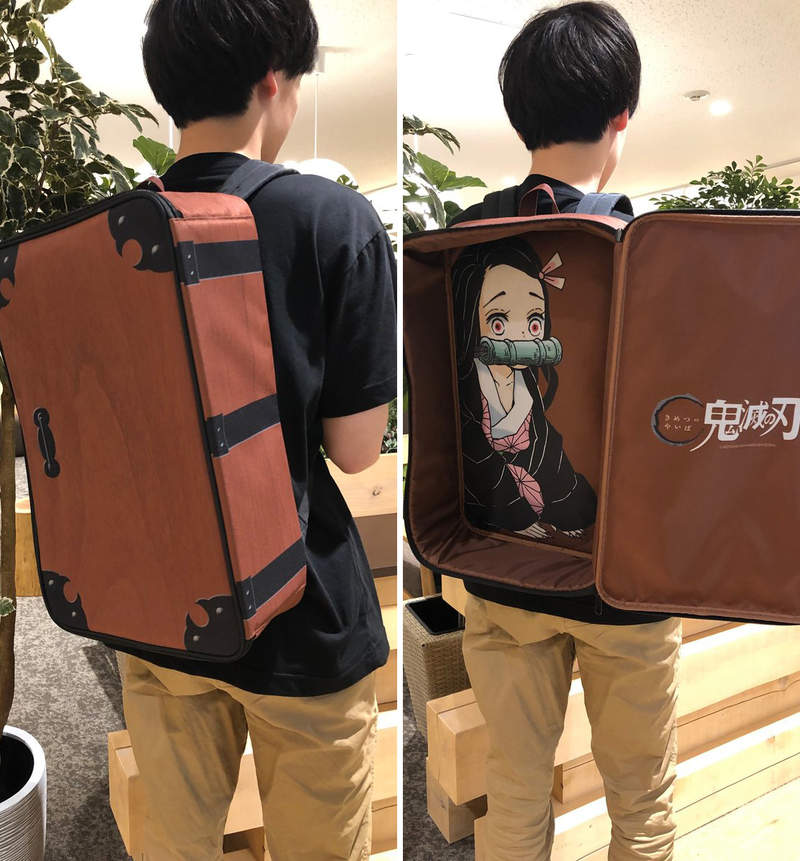 鬼滅の刃 ジャンプショップ限定 ねずこリュック 木箱 背負い