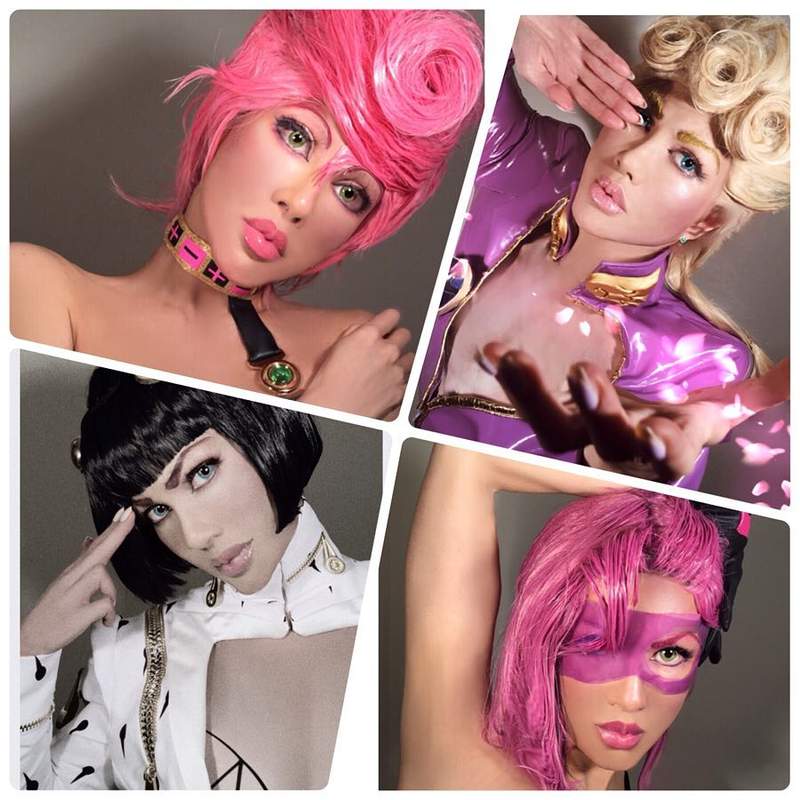 【JOJO叶姊妹】《叶恭子cosplay特里休烏納》加碼暗殺小隊梅洛尼造型這一波卯起來COS 【JOJO叶姊妹】《叶恭子cosplay特里休烏納》加碼暗殺小隊梅洛尼造型這一波卯起來COS