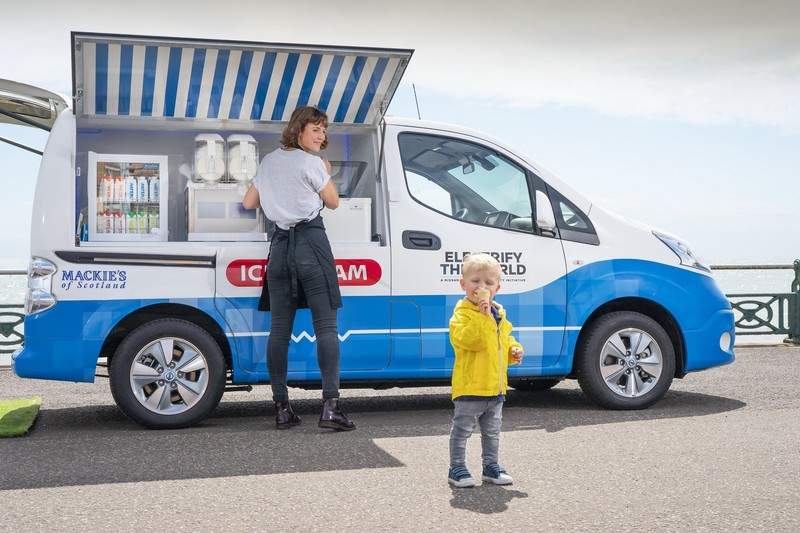 吃冰愛地球《Nissan e-NV200》化身零排放污染冰淇淋車