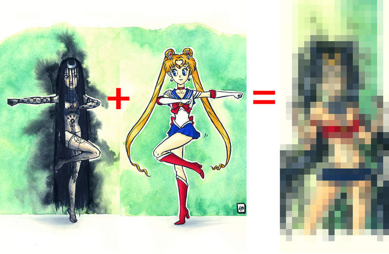 漫畫家創作《角色合體想像圖》是非常健康的合體不要想歪了w 漫畫家創作《角色合體想像圖》是非常健康的合體不要想歪了w