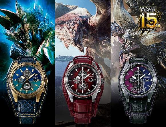 盡顯霸氣《魔物獵人×SEIKO 15周年紀念錶》火龍、雷狼龍、滅盡龍三大主題設計