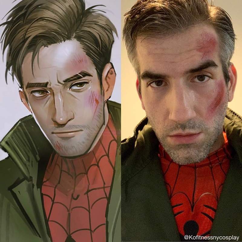 根本本人阿《蜘蛛人:新宇宙Cosplay》彼得·B·帕克的中年肥肚神還原讓人大讚太像啦~ 根本本人阿《蜘蛛人:新宇宙Cosplay》彼得·B·帕克的中年肥肚神還原讓人大讚太像啦~