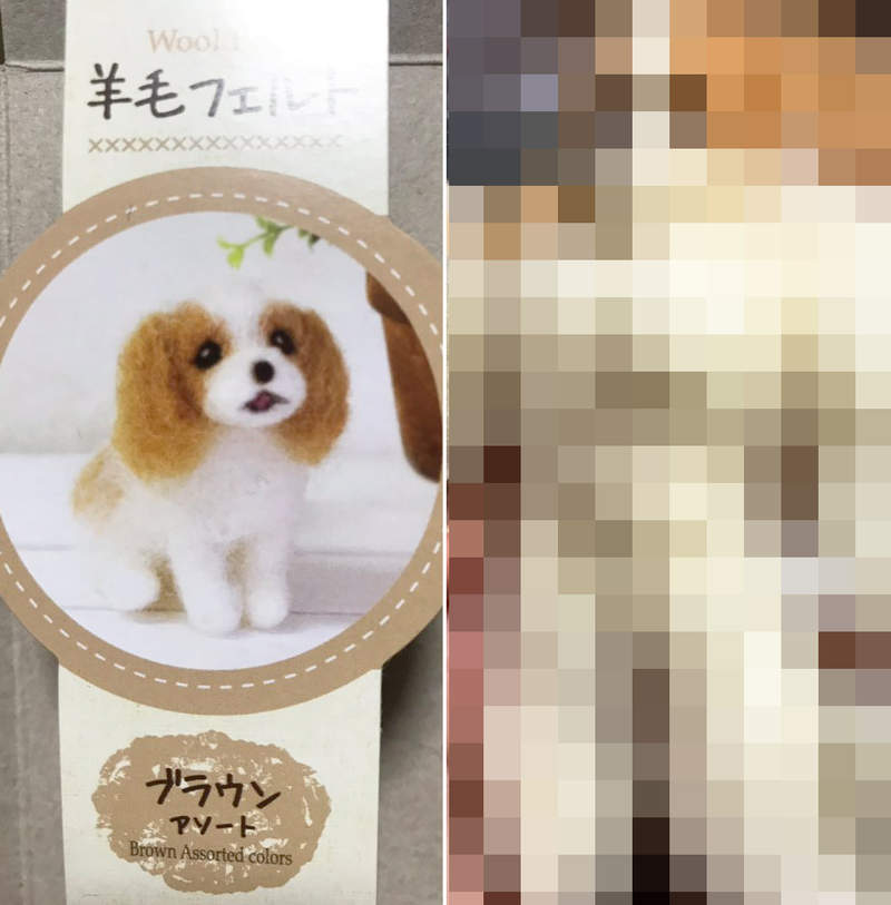 理想與現實的差距《想用羊毛氈做一隻狗狗》結果出現了一隻反差超大的詭異生物…