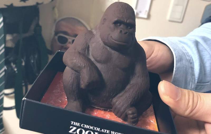 推特瘋傳《大猩猩巧克力》到底該怎麼吃才好?泡牛奶浴畫面超療癒只是「猩猩味太濃」w 推特瘋傳《大猩猩巧克力》到底該怎麼吃才好?泡牛奶浴畫面超療癒只是「猩猩味太濃」w