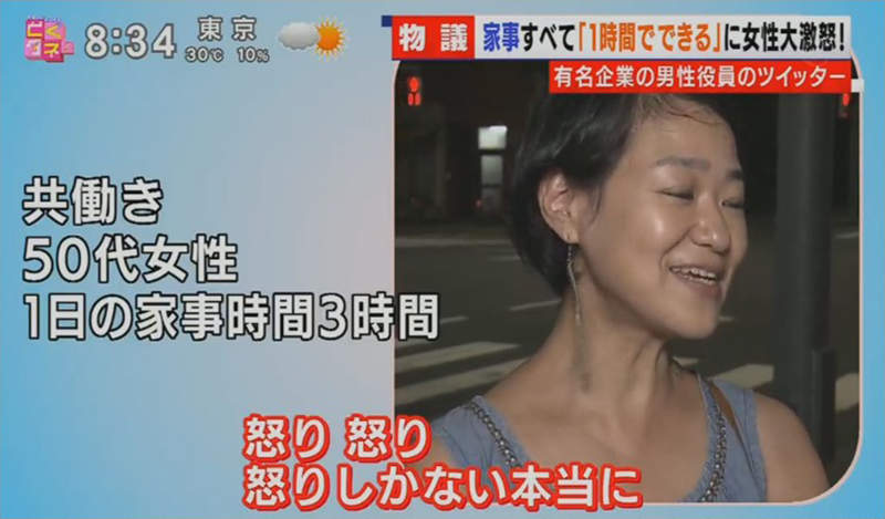 《男女家事標準炎上》做家事一天只需一小時?知名企業高層讓全日本家庭主婦氣炸了…… 《男女家事標準炎上》做家事一天只需一小時?知名企業高層讓全日本家庭主婦氣炸了……