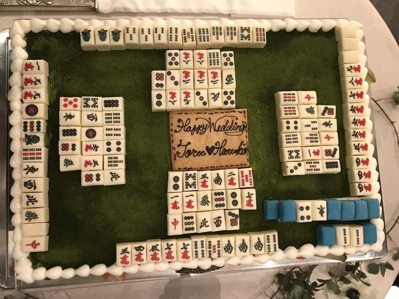 史上最難入刀的《麻將婚禮蛋糕》每家都聽牌的超難解蛋糕，到底該從哪裡切？