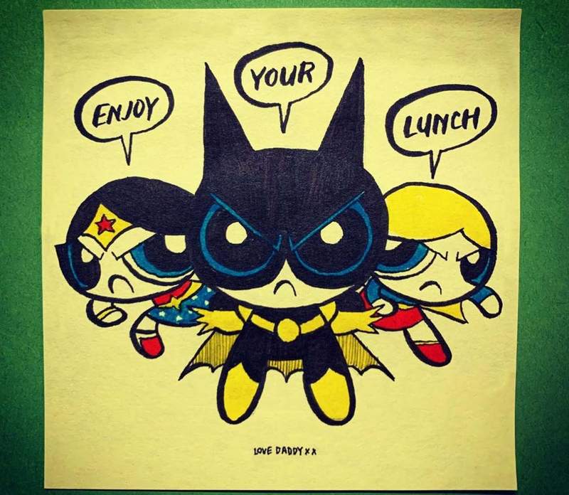 老爸是繪本作家《每天便當盒上都有手繪便利貼》比起便當可能更期待不能吃的便利貼