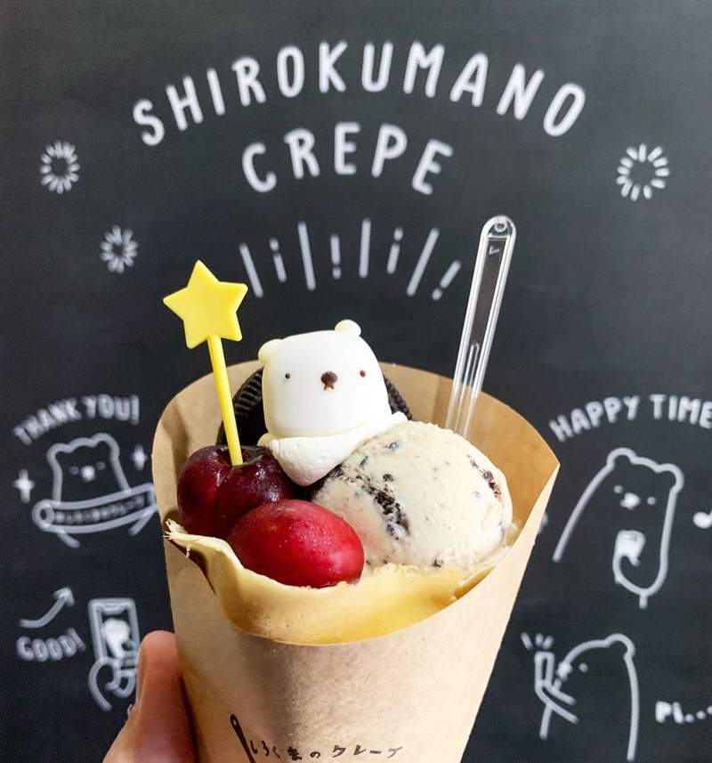 北海道新打卡美食《白熊可麗餅》可愛白熊要眼睜睜看你把它一口吃下 北海道新打卡美食《白熊可麗餅》可愛白熊要眼睜睜看你把它一口吃下