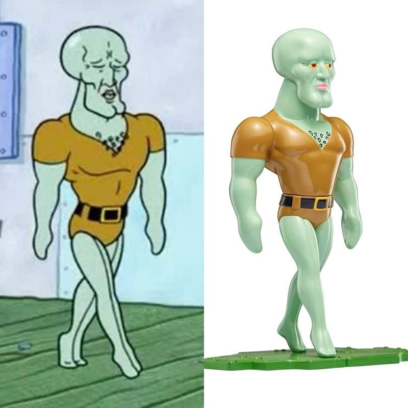 把梗圖變玩具《海綿寶寶梗圖玩具》英俊版的章魚哥太正點啦~ 把梗圖變玩具《海綿寶寶梗圖玩具》英俊版的章魚哥太正點啦~