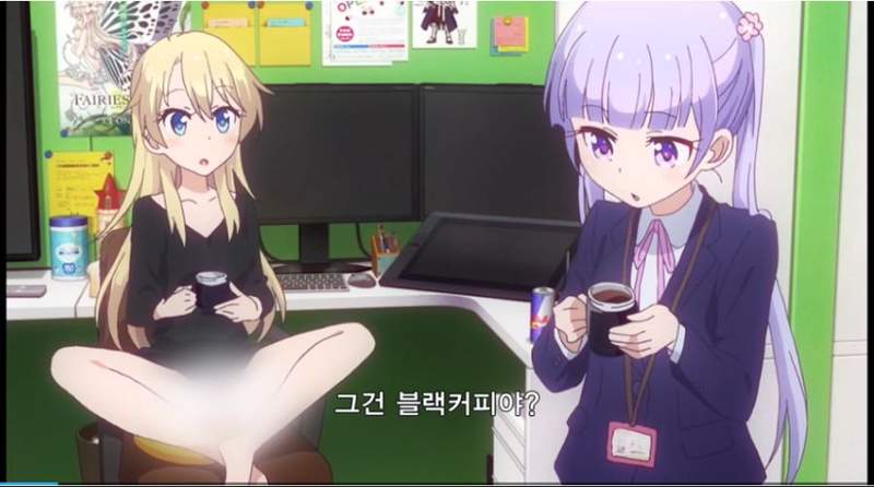 韓國播放送了《NEW GAME!》因露內褲打上聖光馬賽克看起來色色的....