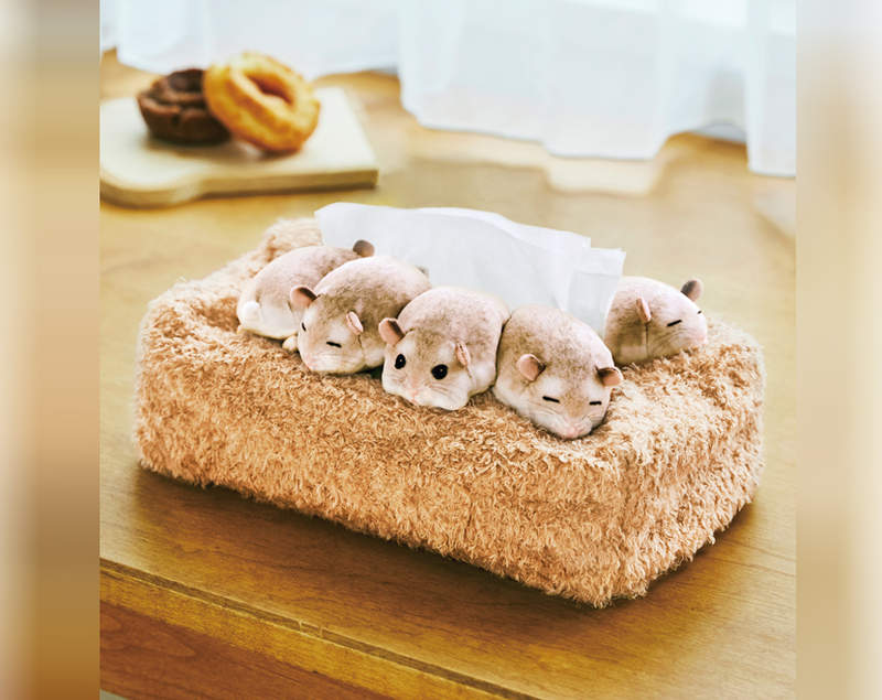 《倉鼠面紙盒》每抽一張面紙都可以被這圓滾滾的畫面給療癒到