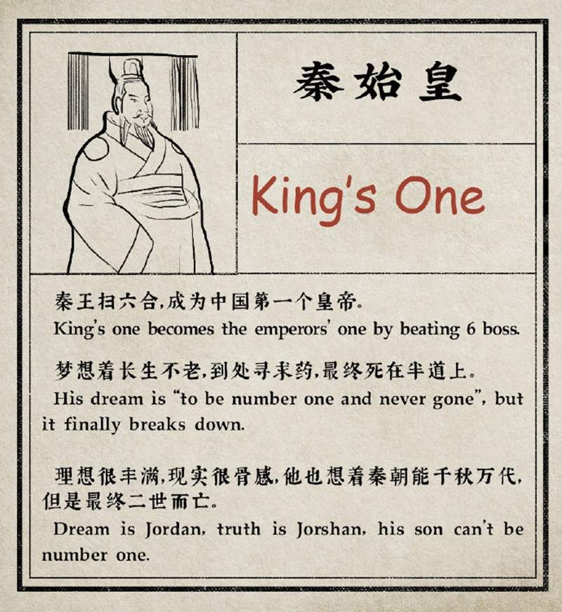 微博話題《用英文了解歷代皇帝》秦始皇叫King's One很好懂w