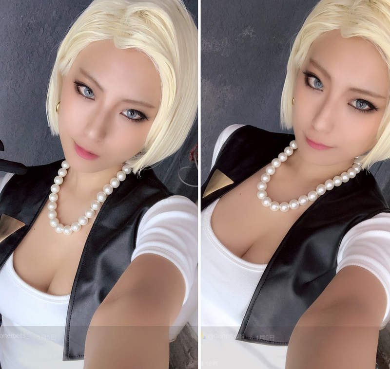 《人造人18號》超正點角色扮演這身打扮還真讓人受不了啊(´ρ`)