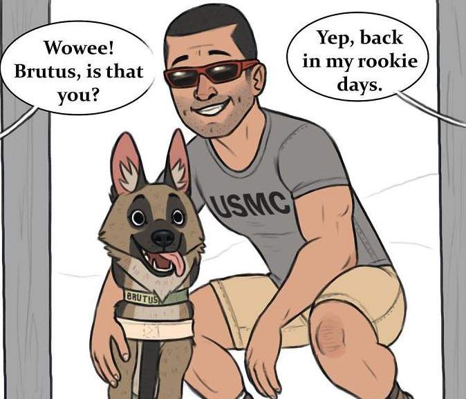 《軍犬與家貓》最新漫畫 這次揭曉了一點點大狗的過去... 《軍犬與家貓》最新漫畫 這次揭曉了一點點大狗的過去...