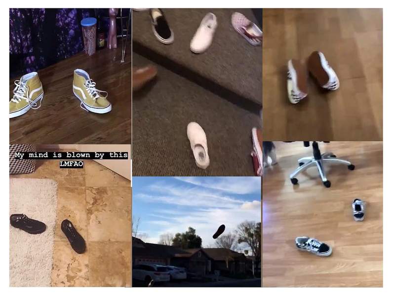 老外間流行起《鞋子擲筊》?推特上大量丟鞋圖片與影片 老外間流行起《鞋子擲筊》?推特上大量丟鞋圖片與影片