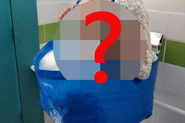 新娘要怎麼上廁所《IKEA購物袋妙用》意想不到的輕鬆解決方法超簡單(◯Δ◯∥)