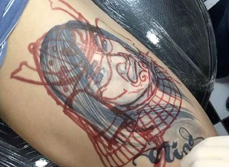 修飾刺青《把前女友變成日本武士》這重新紋身的技術太強啦啦啦啦啦 修飾刺青《把前女友變成日本武士》這重新紋身的技術太強啦啦啦啦啦