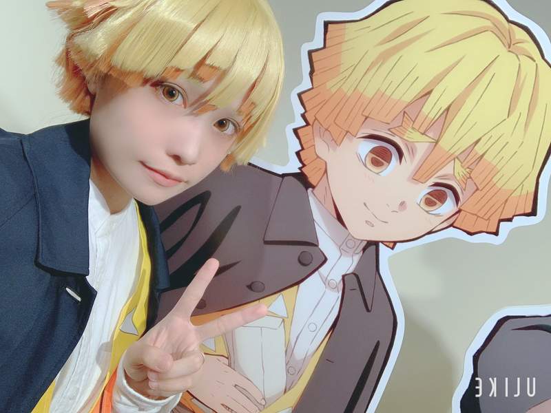 鬼滅之刃cos《我妻善逸》喜歡鰻魚和高級甜點以及禰豆子❤ 鬼滅之刃cos《我妻善逸》喜歡鰻魚和高級甜點以及禰豆子❤