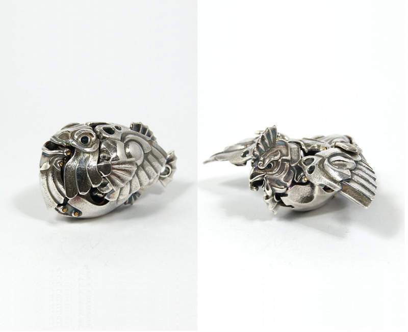 金屬造型達人製作《可以把河豚變鳳凰的墜飾》可變金物就是這麼神奇