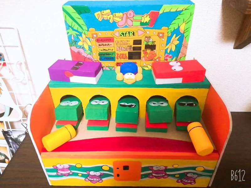 國3女生《用紙箱再現打鱷魚機》連鱷魚嘴能開合的超高完成度