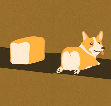 可愛gif動圖《柴柴與吐司之間的關聯性》原來這間麵包工廠有著這樣的秘密XD 可愛gif動圖《柴柴與吐司之間的關聯性》原來這間麵包工廠有著這樣的秘密XD