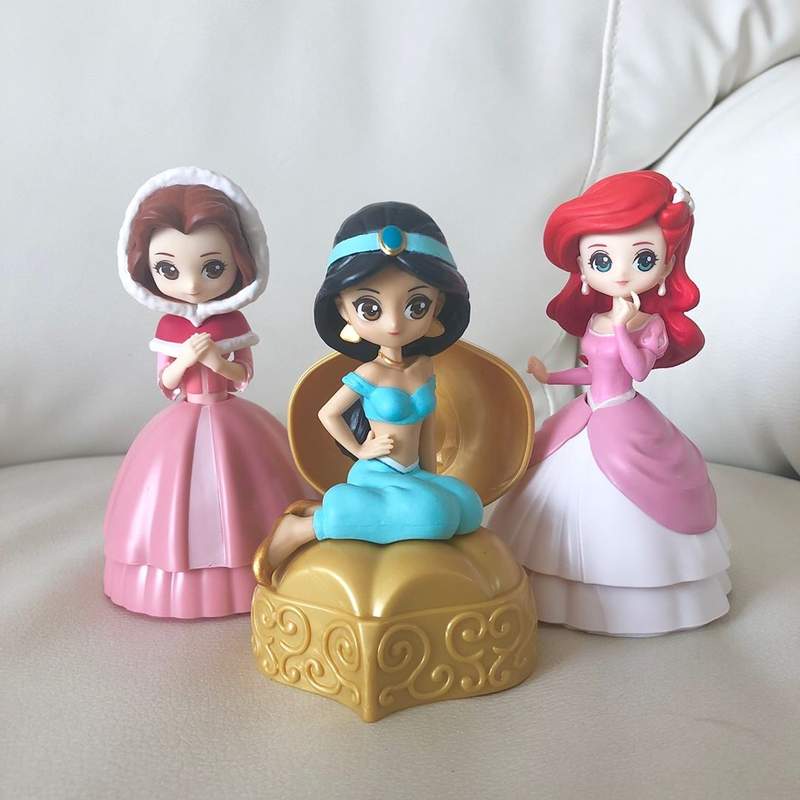 她們真的是轉蛋《迪士尼公主造型轉蛋》第3彈 茉莉、貝兒、小美人魚登場