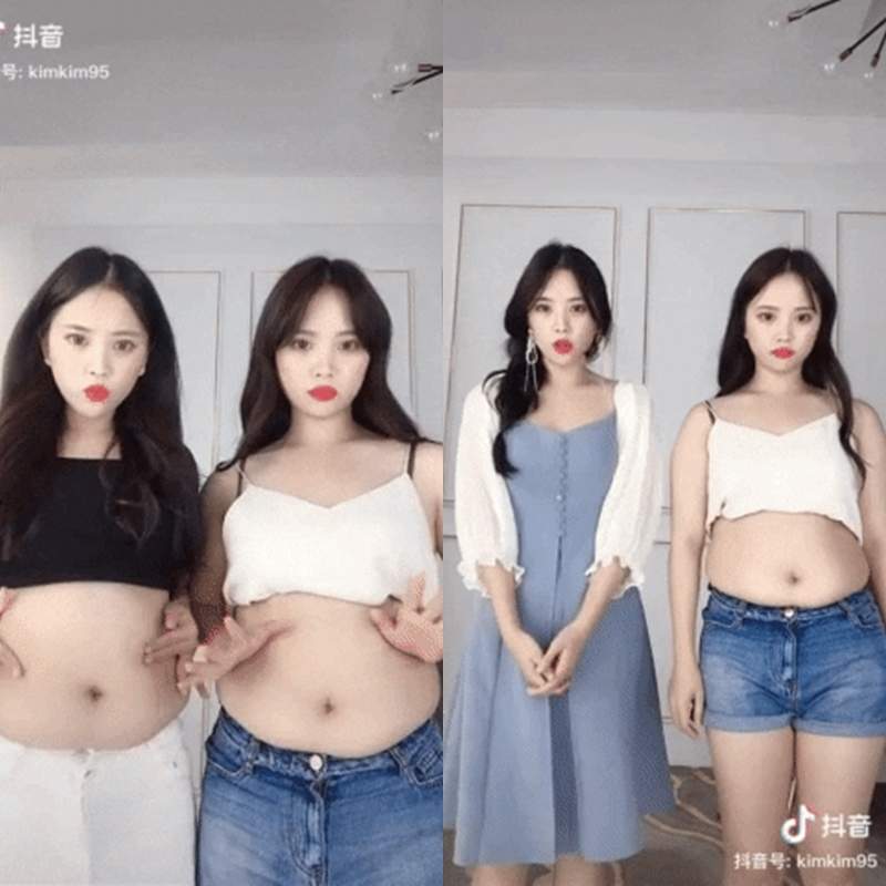 不一樣的抖音《雙胞胎的微胖女孩穿搭》大肚子也能顯瘦的穿搭秘訣是? 不一樣的抖音《雙胞胎的微胖女孩穿搭》大肚子也能顯瘦的穿搭秘訣是?