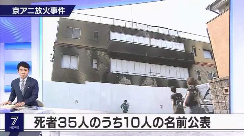 《京阿尼縱火事件》警方首度公布10位犧牲者 後續名單還要尊重家屬的意見……