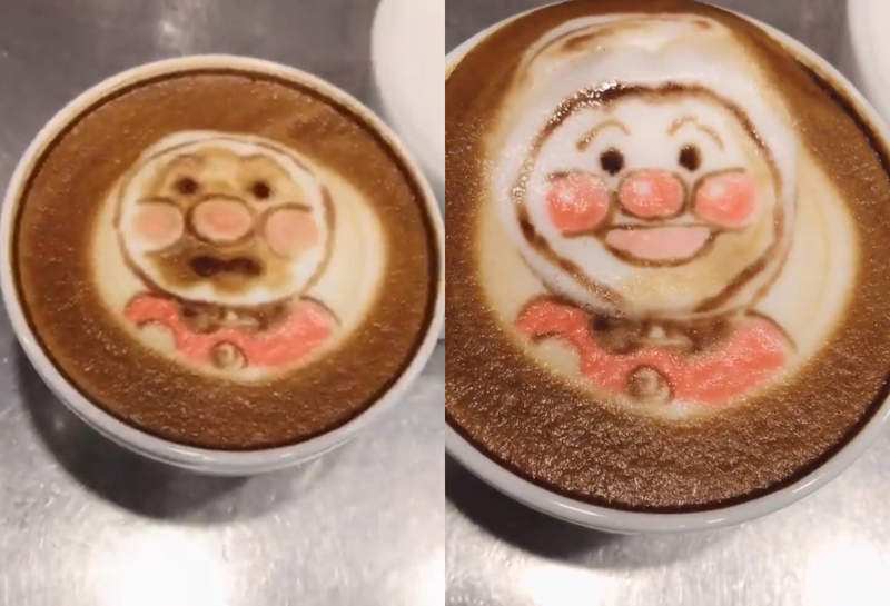 咖啡杯裡的換臉手術《麵包超人拉花》超有創意的拿鐵拉花引發瘋傳... 咖啡杯裡的換臉手術《麵包超人拉花》超有創意的拿鐵拉花引發瘋傳...