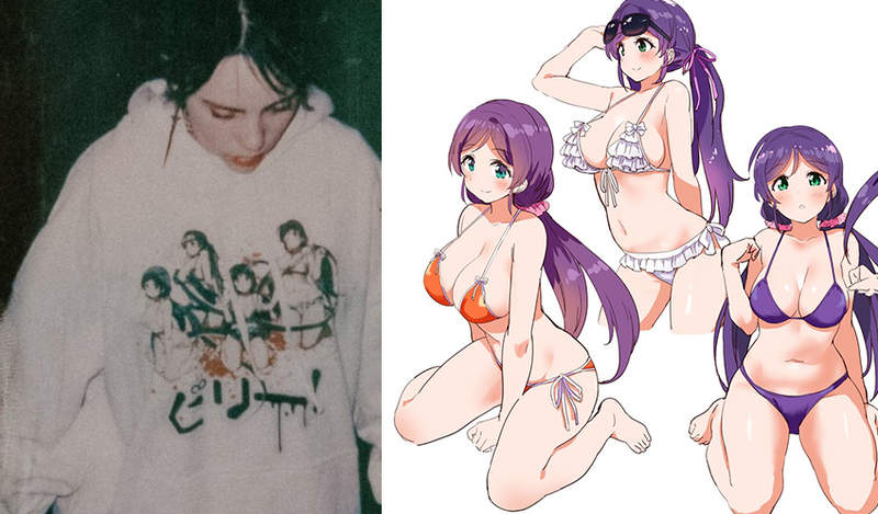 《美國潮牌盜用日本繪師》比莉艾莉許聯名商品惹禍 改個顏色逃不過動畫迷的法眼…… 《美國潮牌盜用日本繪師》比莉艾莉許聯名商品惹禍 改個顏色逃不過動畫迷的法眼……