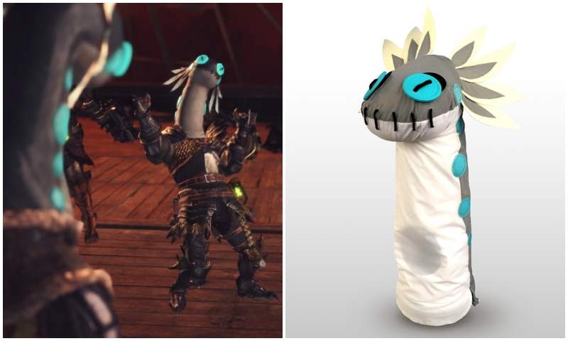 MHW奇葩裝備《搖曳鰻頭套》 實體化決定，戴上立刻化身為「身心都是孑孓」的調查團獵人w