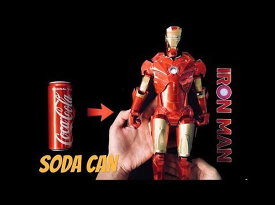 【有片】可樂喝完別丟《用鋁罐製作鋼鐵人》你也可以打造屬於自己的鋼鐵軍團喔 【有片】可樂喝完別丟《用鋁罐製作鋼鐵人》你也可以打造屬於自己的鋼鐵軍團喔