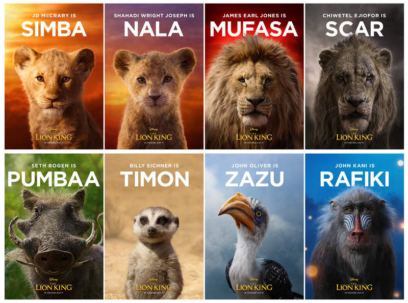 寫實版《獅子王》角色海報公開 有種在看「動物星球頻道」的錯覺w