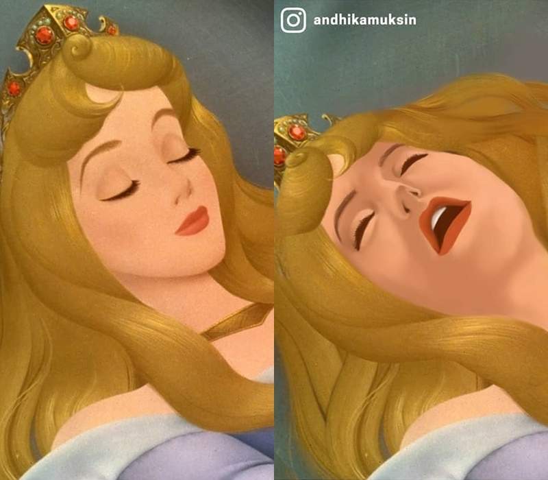 公主怎麼可能無時無刻美麗《真實版迪士尼公主》這次不是崩壞而是還原現實的創作w