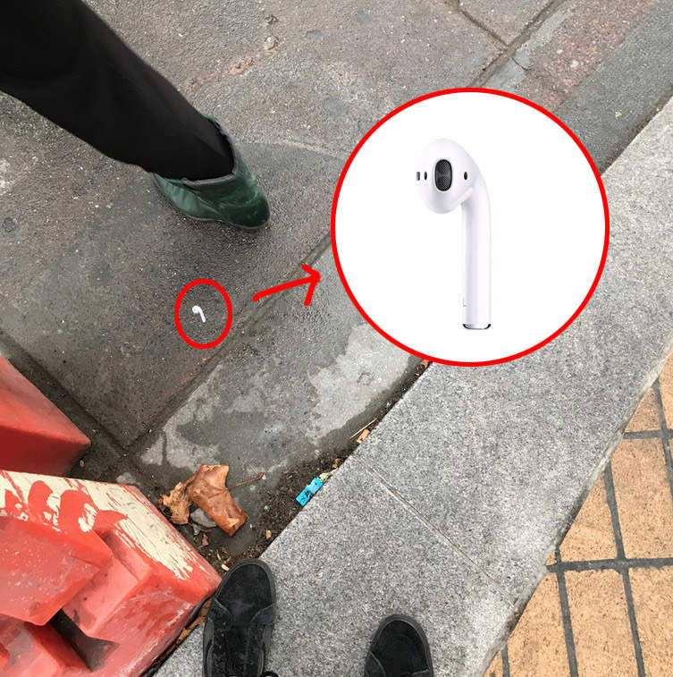 藝術家製作超擬真《AirPods貼紙》人間觀察試試看你會不會想撿起來XD 藝術家製作超擬真《AirPods貼紙》人間觀察試試看你會不會想撿起來XD