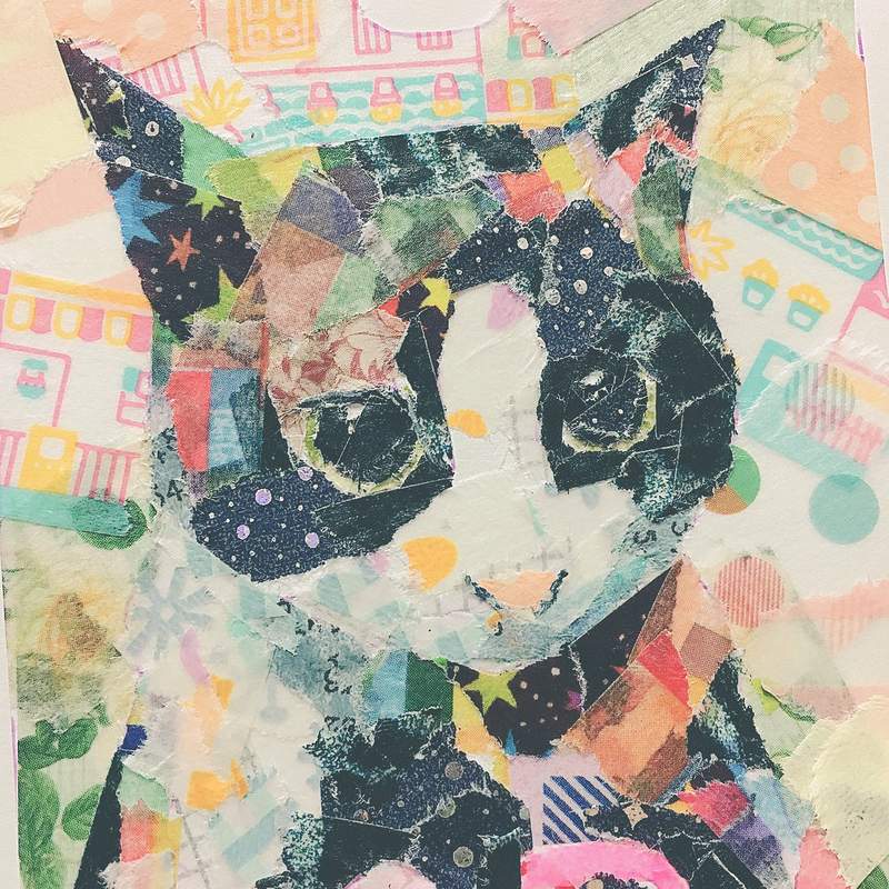 紙膠帶狂粉創作出《紙膠帶畫作》愛紙膠帶愛到把它變成藝術作品