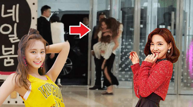 子瑜調皮回頭讓娜璉好害羞《TWICE》用超萌方式下班　結果保鑣一旁看的很緊張w