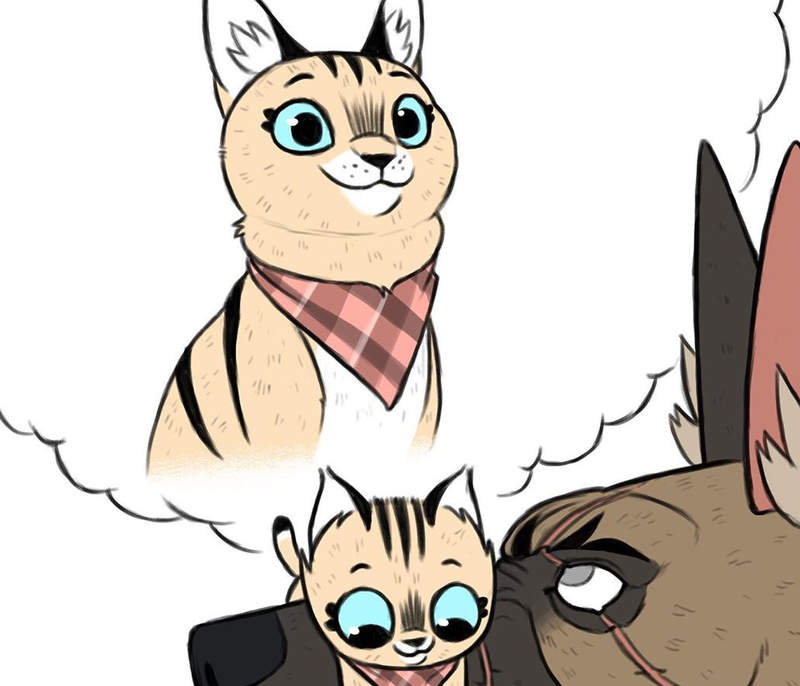 《軍犬與家貓》粉絲創作 大家都對德牧與小貓滿滿的愛 《軍犬與家貓》粉絲創作 大家都對德牧與小貓滿滿的愛