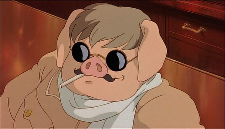 網友票選《帥氣的吉卜力男性》我覺得紅豬很帥但長大後也只有體型變得一樣而已QQ