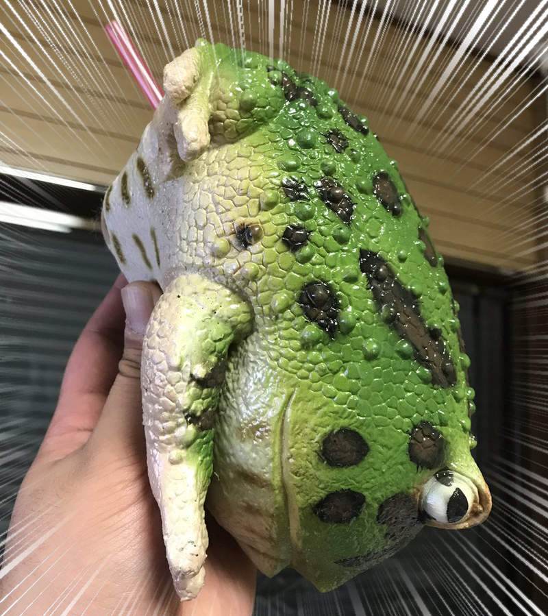 推民自製《珍珠青蛙杯套》單手拿青蛙從屁眼吸珍珠也能一樣時尚嗎ww