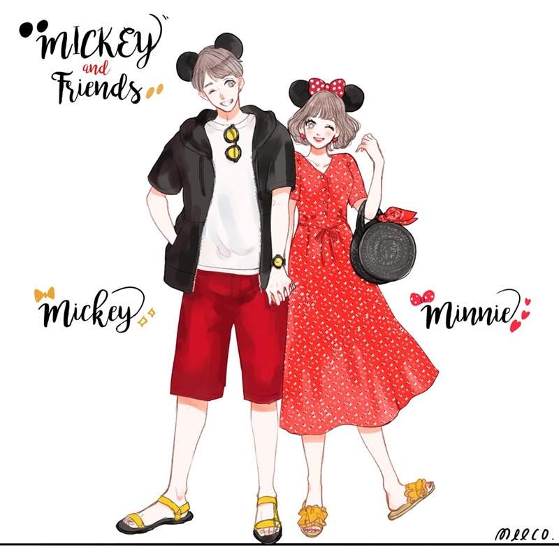 這次連米奇米妮也出現《迪士尼風格情侶穿搭》除了公主以外其他角色都登場啦~ 這次連米奇米妮也出現《迪士尼風格情侶穿搭》除了公主以外其他角色都登場啦~