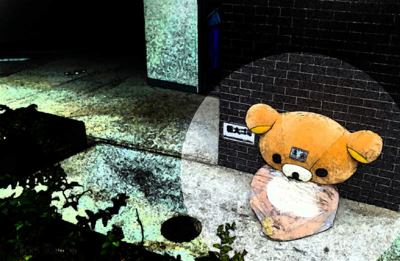 《路上遺棄的懶懶熊》孤單單一隻熊呆坐在角落好可憐 《路上遺棄的懶懶熊》孤單單一隻熊呆坐在角落好可憐