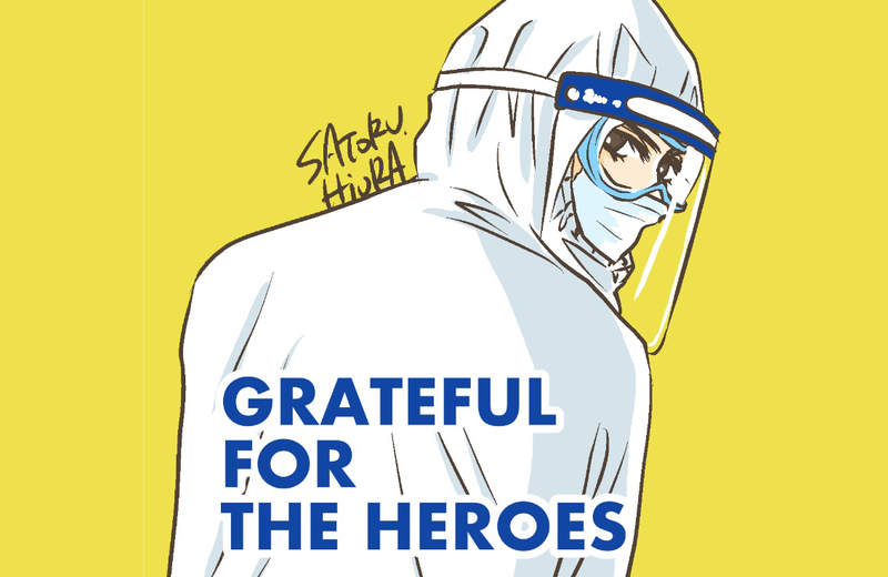 《#感謝醫護英雄→炎上》漫畫家秀樂沙鷺發起讚美醫護活動 引來反效果遭批自HIGH騙感動