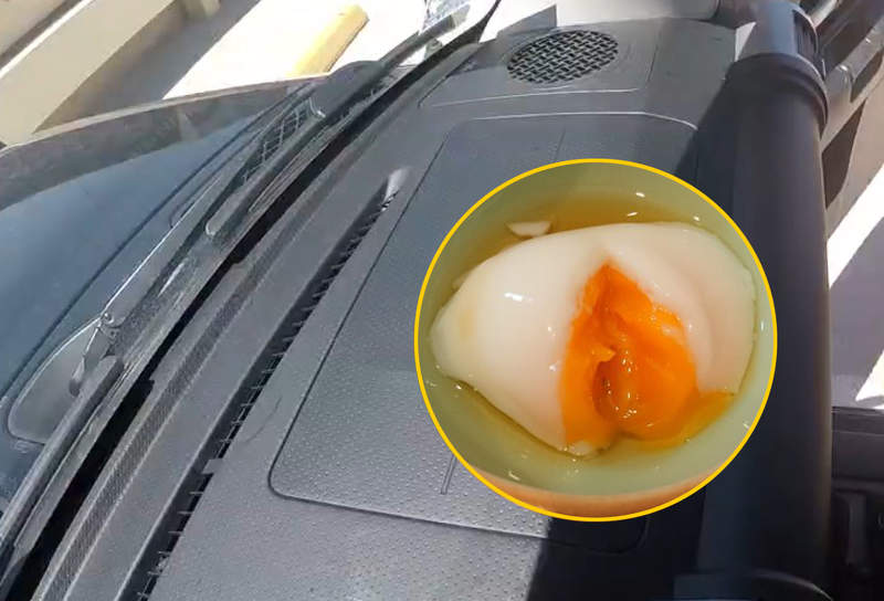 網友開發《在車內製作溫泉蛋》怎麼煮都失敗嗎?那就試試太陽下的高溫吧XD 網友開發《在車內製作溫泉蛋》怎麼煮都失敗嗎?那就試試太陽下的高溫吧XD