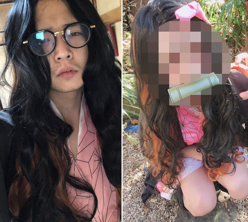 《女裝男子挑戰禰豆子cosplay》醒醒吧！你沒有妹妹有的是一個弟弟XD